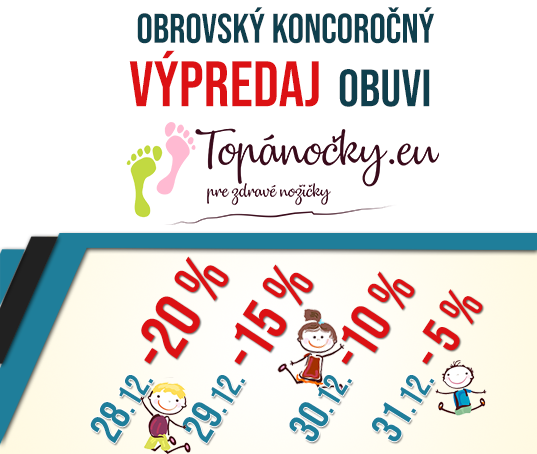 OBROVSKÝ KONCOROČNÝ VÝPREDAJ OBUVI