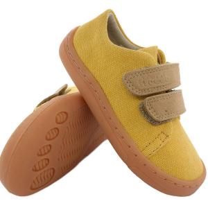 Detské barefoot plátenky Froddo Vegan G3130229-6 YELLOW