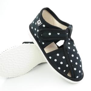 Detské papuče RAK 100015-3 - Čierna bodka