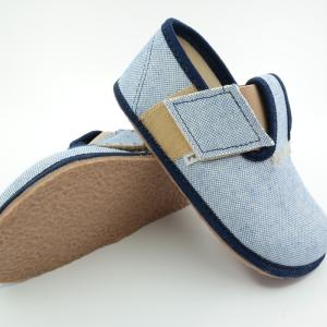 PEGRES barefoot papuče BF03B modrá