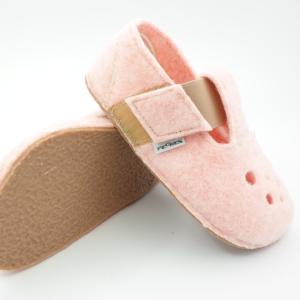 PEGRES barefoot filcové papuče BF04 ružová