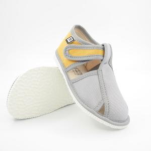 Detské papuče RAK 100015-3 - Šedo-žlté