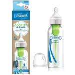 Dr. Browns Dojčenská fľaša Options+ SKLENENÁ Anti-colic 250ml – 1ks (SB81003)