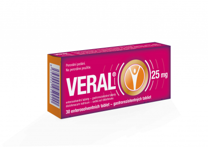 VERAL 25 mg tbl ent (blis. Al/PVC) 1x30 ks 