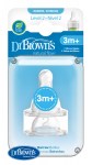 Náhradné silikónové cumlíky pre dojčenské fľašky Dr.Browns options+ NARROW stupeň 2 – BPA FREE – 2 ks